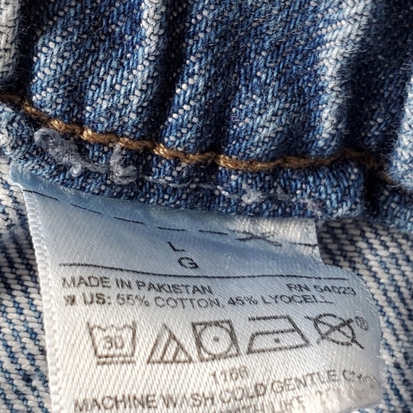 Banana Republic Barrel Jeans Size L Hi-Rise Drawstring Waist Light Wash Baggy - Picture 10 of 13